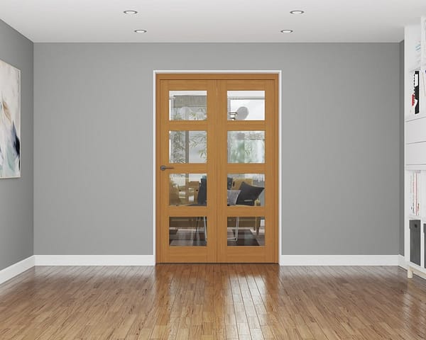 Affinity Fully Finished Oak 4 Light 1140mm