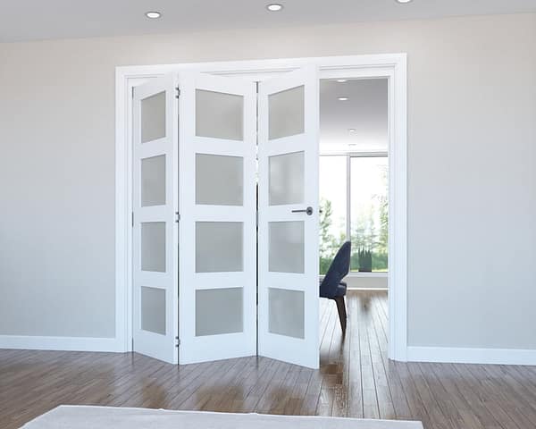 Vision White Primed 4 Light Frosted 1673mm