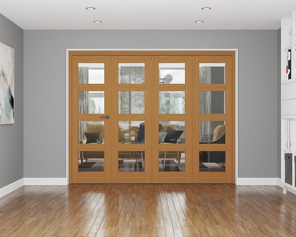 Repute Fully Finished Oak 4 Light 1674mm