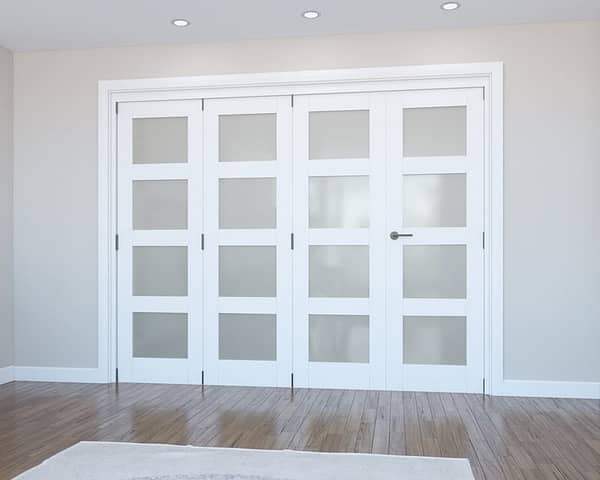 Vision White Primed 4 Light Frosted 1673mm
