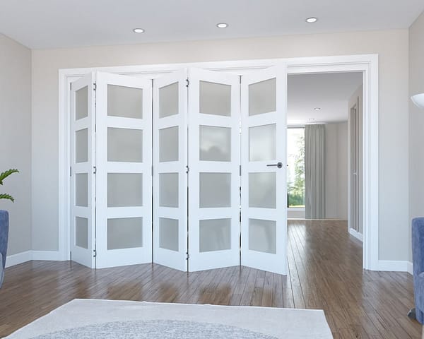 Vision White Primed 4 Light Frosted 1673mm