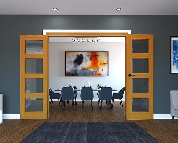 Calibre Fully Finished Oak 4 Light 1682mm