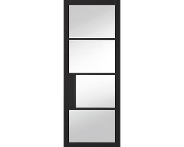 Chelsea Black Glazed Door