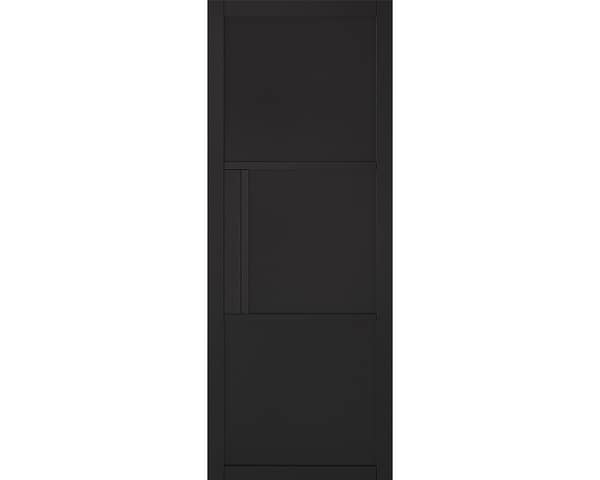Tribeca Black 3 Panel Door