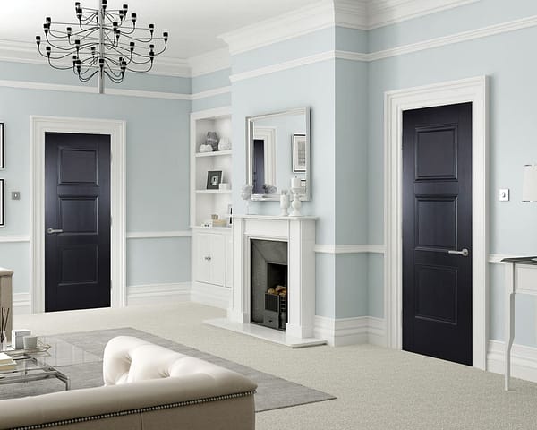 Amsterdam Black 3 Panel Door