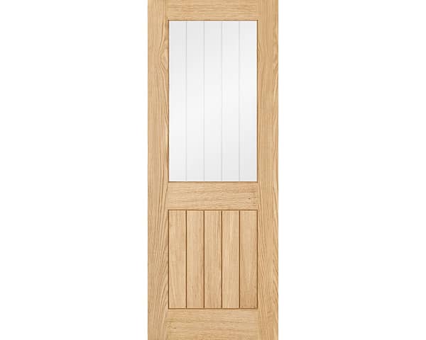 Belize Glazed 1 Light Unfinished Oak Door