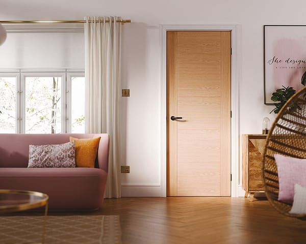 Vancouver Prefinished Oak 5 Panel Door