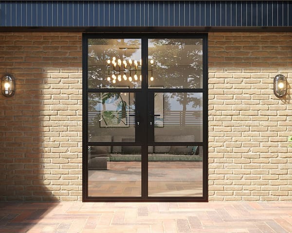 Black Heritage French Doors 1500mm