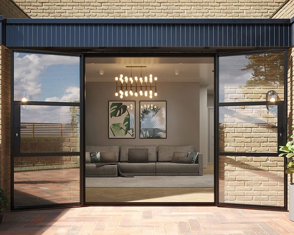 Black Heritage French Doors 1800mm