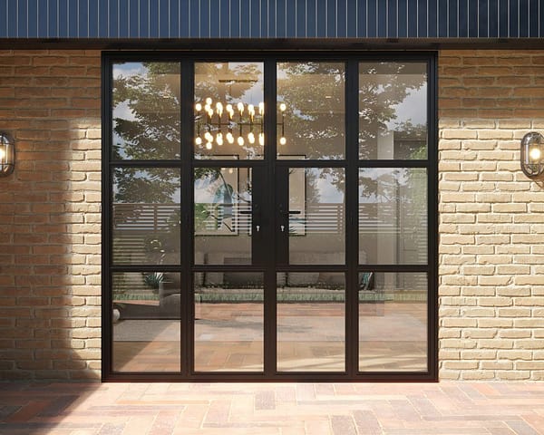 Black Heritage French Doors 2100mm