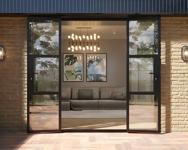 Black Heritage French Doors 2400mm