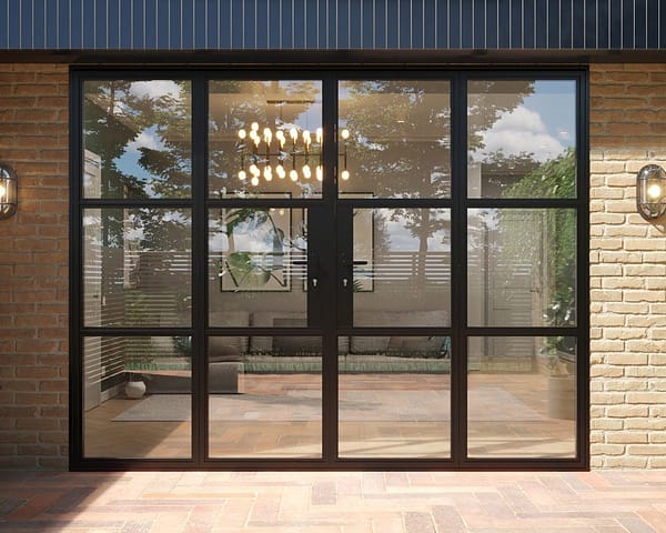 Black Heritage French Doors 2700mm