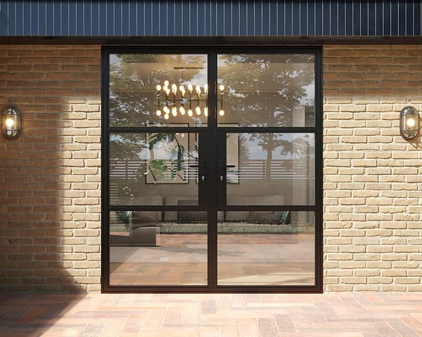 Black Heritage French Doors 2000mm