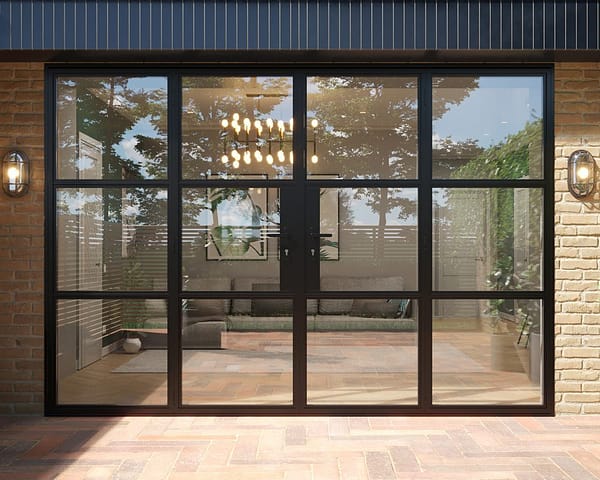 Black Heritage French Doors 3000mm