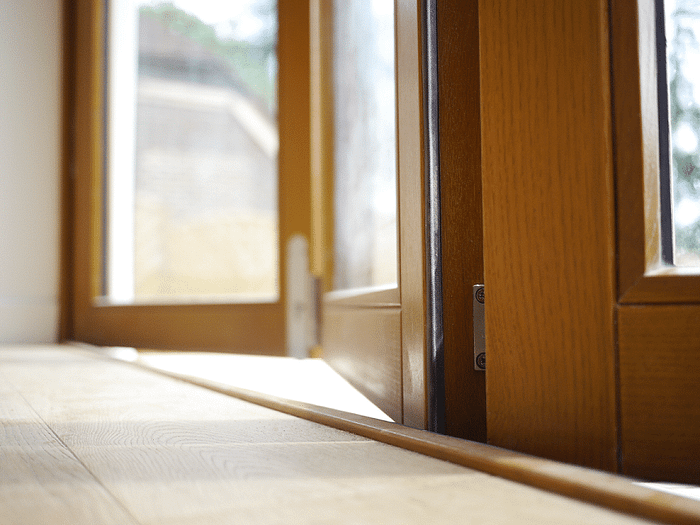 Close up of a door