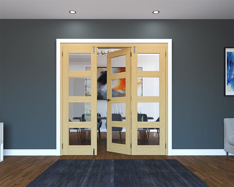 Calibre Unfinished Oak 4 Light 1682mm Calibre Unfinished Oak 4 Light 1682mm