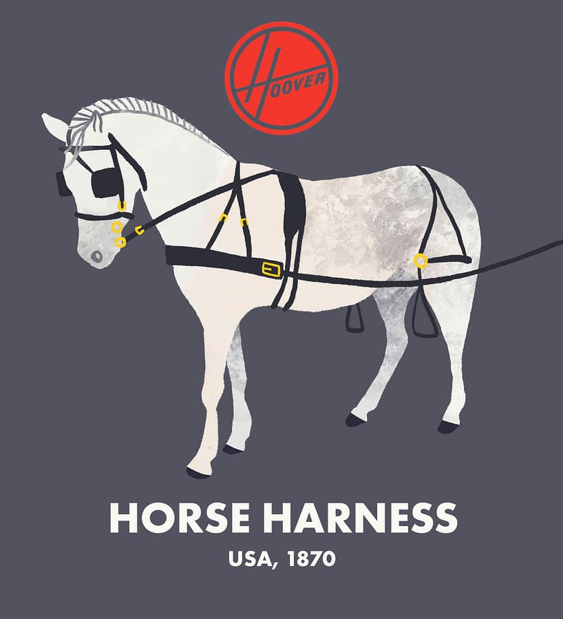 Hoover Horse Harness Illustration