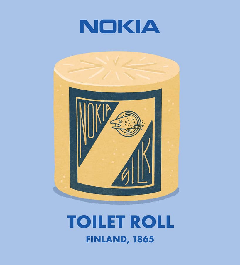 Nokia Toilet Roll Illustration