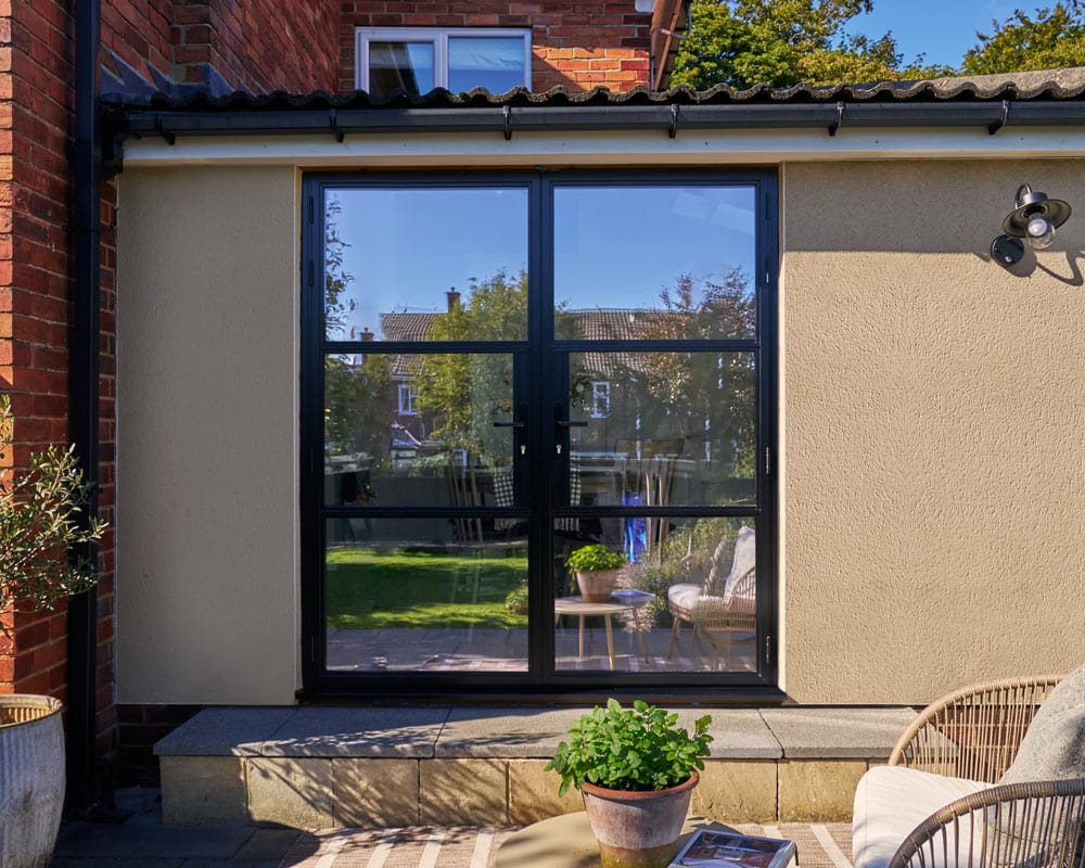 Black Heritage French Doors 2000mm
