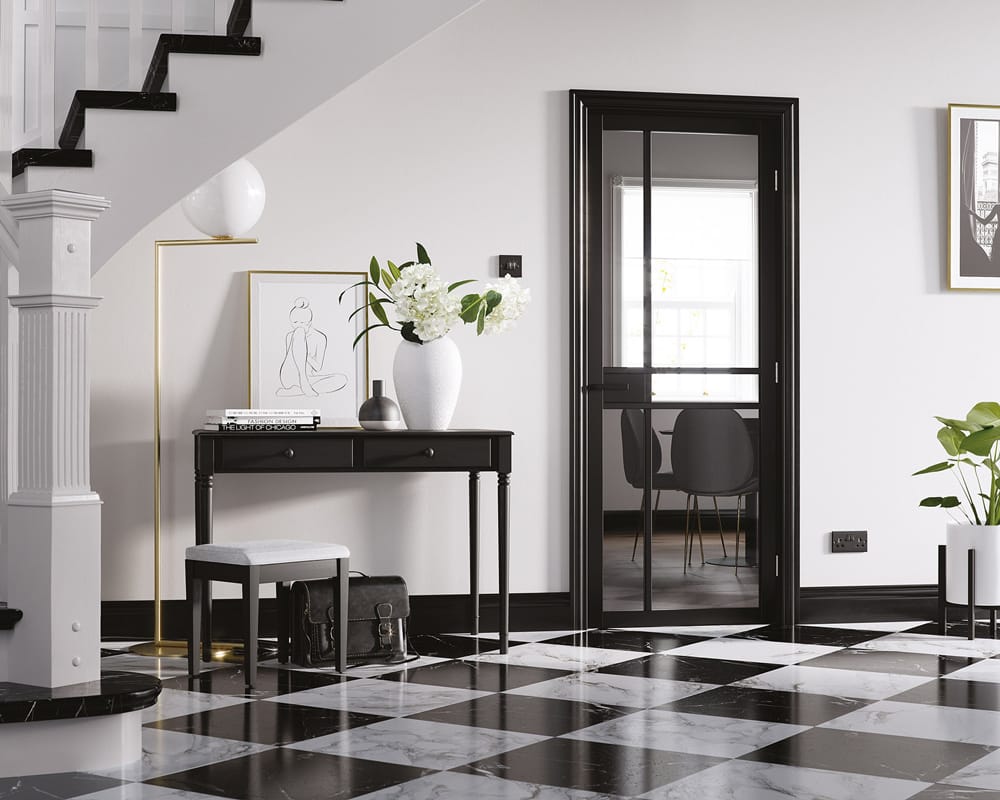 Greenwich Black Glazed Door Greenwich Black Glazed Door