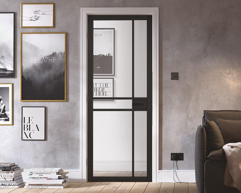 Greenwich Black Glazed Door Greenwich Black Glazed Door