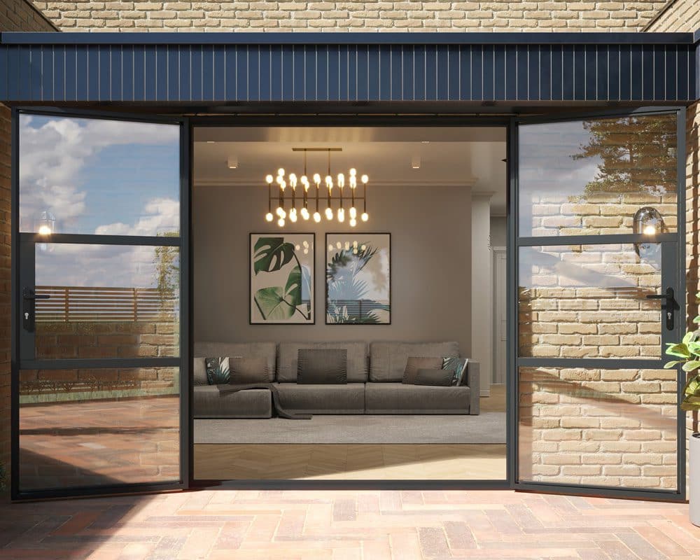 Grey Heritage French Doors 2000mm Grey Heritage French Doors 2000mm