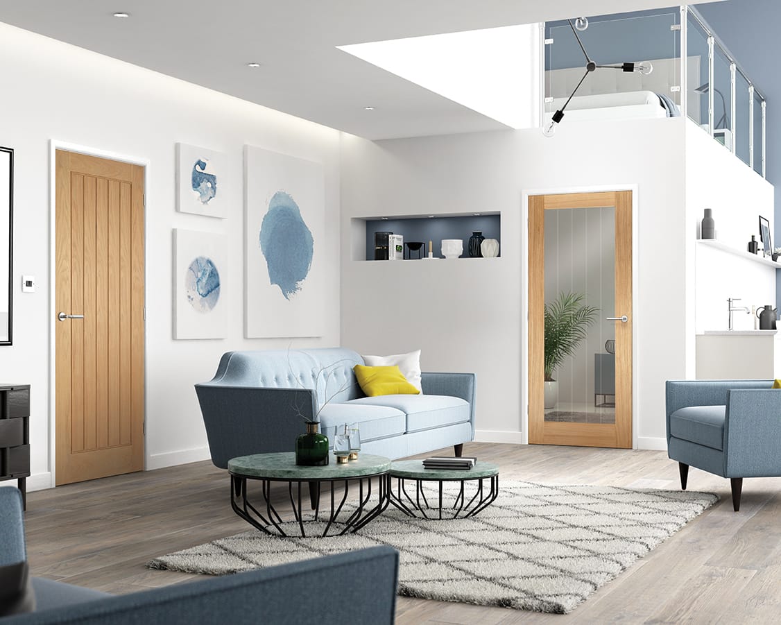 Mexicano Unfinished Oak Pattern 10 Glazed Door Mexicano Unfinished Oak Pattern 10 Glazed Door