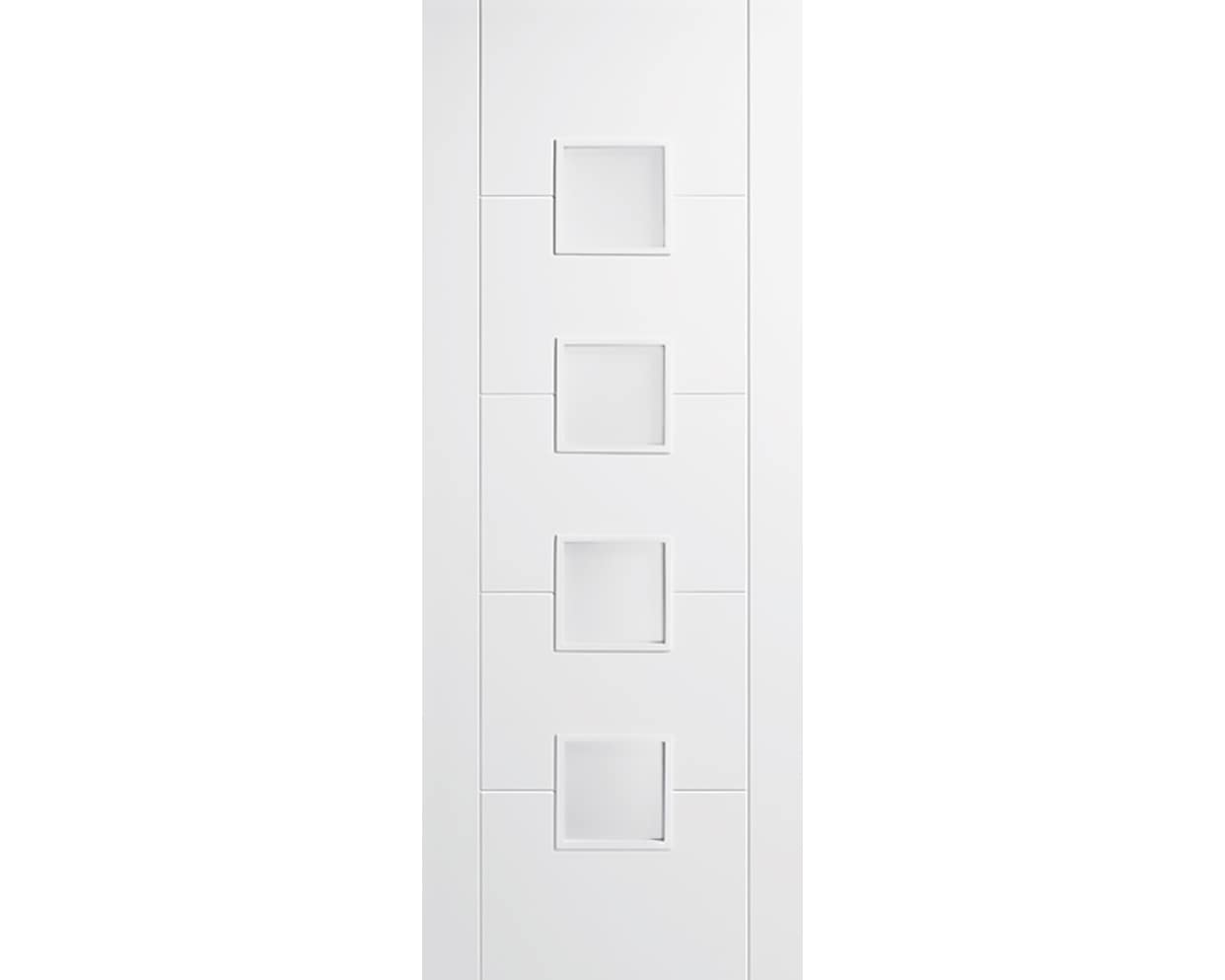 Vancouver White 4 Light Frosted Glass Door Vancouver White 4 Light Frosted Glass Door