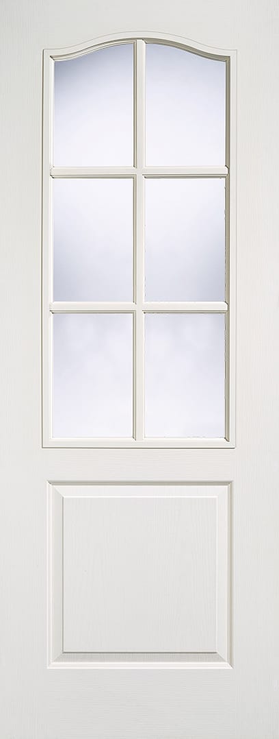 White Moulded Classical 6 Light Glazed Door White Moulded Classical 6 Light Glazed Door