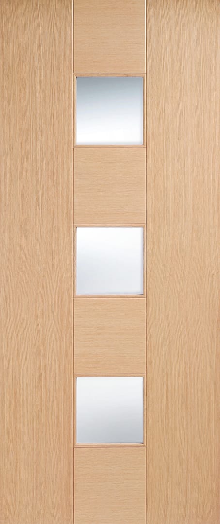 Oak Catalonia Glazed 3 Light Door Oak Catalonia Glazed 3 Light Door