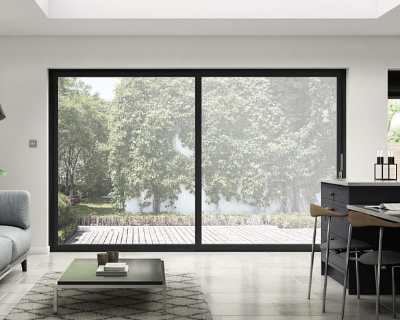 3.6m Exceed Black Aluminium Sliding Doors