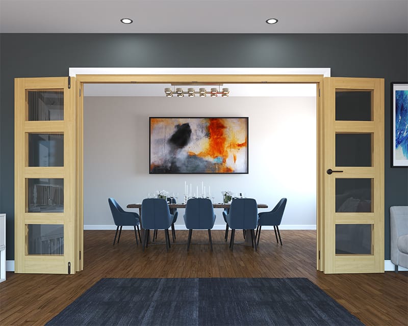 Calibre Unfinished Oak 4 Light 2216mm