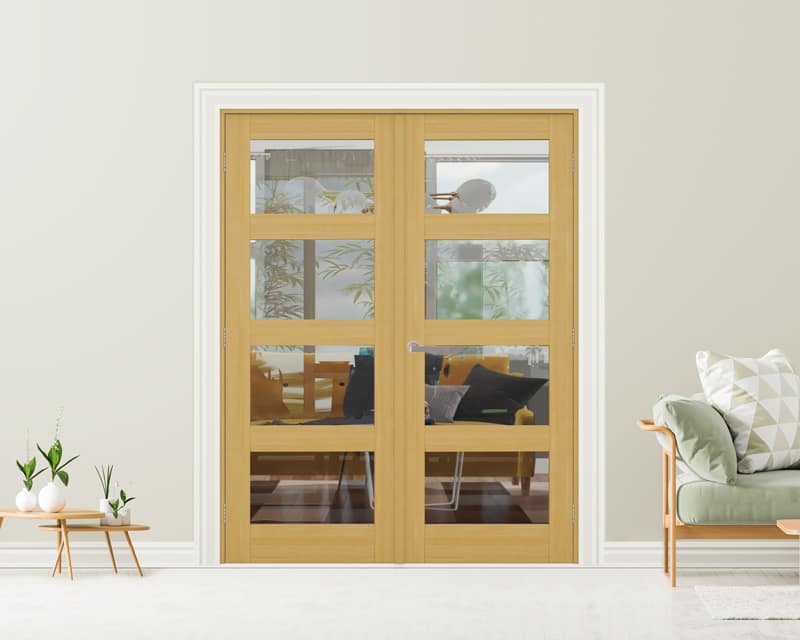 Vision Fully Finished Oak 4 Light French 1226mm Vision Fully Finished Oak 4 Light French 1226mm