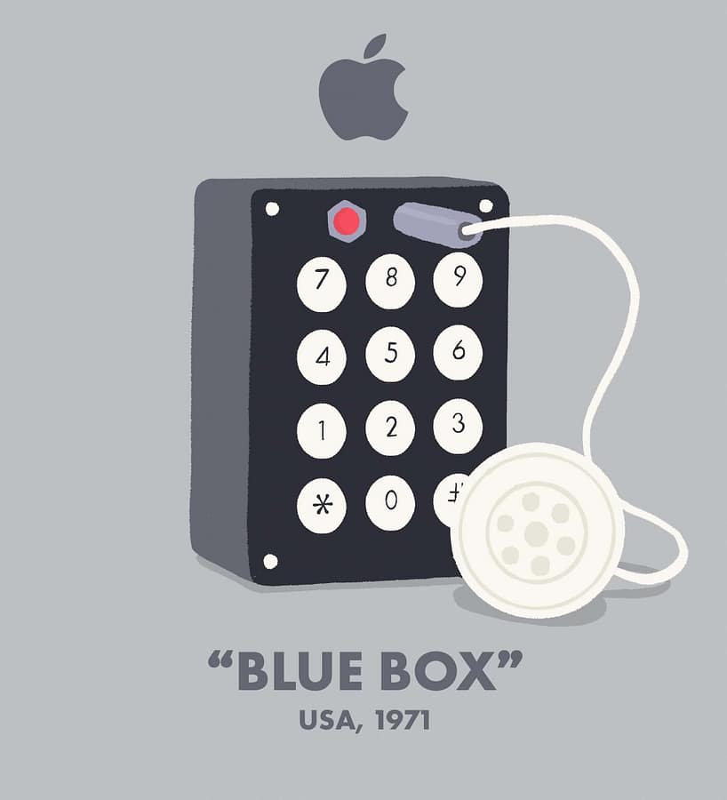 Apple Blue Box Illustration